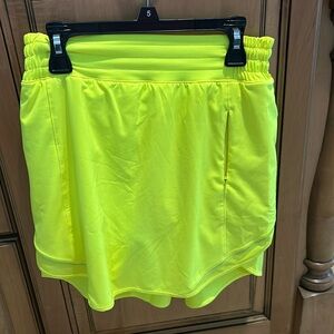 Neon yellow size 4 lululemon skirt